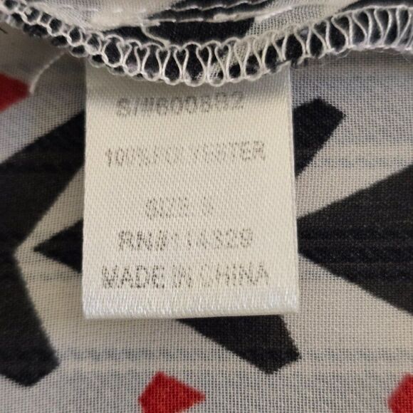 Poetry Sheer Sleeveless Button Front Blouse Cropped With Waist Tie Size Small - Picture 10 of 10